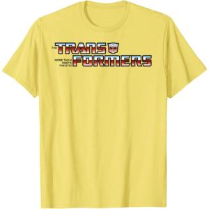 imageTransformers Red Gradient Classic Vintage Logo TShirtLemon Yellow