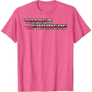 imageTransformers Red Gradient Classic Vintage Logo TShirtPink Heather