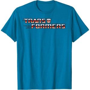 imageTransformers Red Gradient Classic Vintage Logo TShirtSapphire Blue