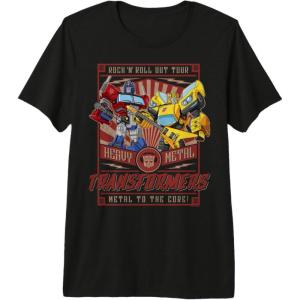 imageTransformers Rock N Roll Out Tour Heavy Metal Poster Premium TShirtBlack
