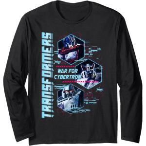 imageTransformers War For Cybertron Hexagon Portraits Long Sleeve TShirtBlack