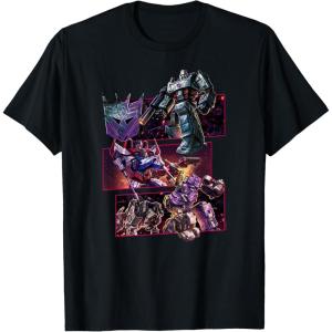 imageTransformers War for Cybertron Decepticon Panels TShirt SmallBlack