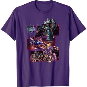 imageTransformers War for Cybertron Decepticon Panels TShirt SmallPurple