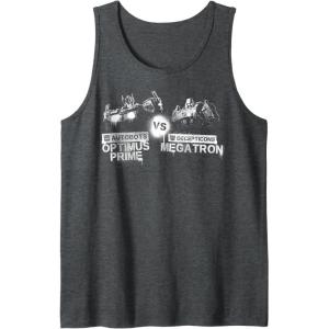 imageTransformers War for Cybertron Optimus Prime Vs Megatron Tank TopDark Heather Grey