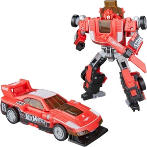 image:imageTransformers Collaborative Hot Wheels x GTScorcher Deluxe Class 5Inch Robot Action Figure Converts to Racecar Ages 8
