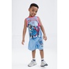 image:imageTransformers Athletic Mesh Jersey Tank Top and Basketball Shorts Outfit Set Toddler to Big Kid Sizes 2T  1012Light Blue