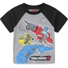 image:imageTransformers Optimus Prime Bumblebee Boys Short Sleeve TShirt and Shorts Set for Toddler to Big KidsBlackGrey