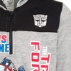 image:imageTransformers Optimus Prime Bumblebee Megatron Half Zip Pullover Hoodie Toddler to Big KidGray