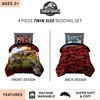 image:imageTransformers Optimus Prime Super Soft Comforter and Sheet Set with Sham 4 Piece Twin Size Official Licensed Product by Franco CollectiblesJurassic World