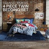 image:imageTransformers Optimus Prime Super Soft Comforter and Sheet Set with Sham 4 Piece Twin Size Official Licensed Product by Franco CollectiblesTransformers