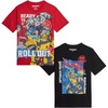 image:imageTransformers Boys TShirt  2 Pack Optimus Prime Bumble Bee Autobot Graphic Tee  Short Sleeve Shirt for ToddlerBoys 3T16Transformers BlackRed