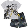 image:imageTransformers Bumblebee Optimus Prime Graphic TShirt amp Mesh Shorts Outfit Set Toddler to Big KidGray