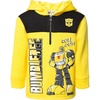 image:imageTransformers Optimus Prime Bumblebee Megatron Half Zip Pullover Hoodie Toddler to Big KidYellow