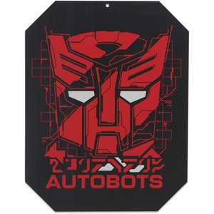 image:imageHasbro Transformers We Stand As One Embossed Metal Wall Art  Striking Transformers Wall Decor for Movie Room or BedroomRedBlack
