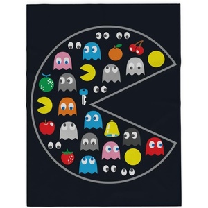 image:imageTransformers Megatron Bedding Super Soft Throw  Glow in The Dark Blanket  46 in x 60 in Official Licensed Product by Franco CollectiblesPacman