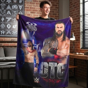 image:imageTransformers Megatron Bedding Super Soft Throw  Glow in The Dark Blanket  46 in x 60 in Official Licensed Product by Franco CollectiblesWwe  Roman Reigns
