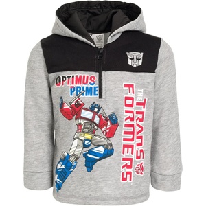 image:imageTransformers Optimus Prime Bumblebee Megatron Half Zip Pullover Hoodie Toddler to Big KidGray
