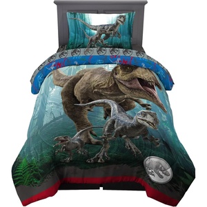 image:imageTransformers Optimus Prime Super Soft Comforter and Sheet Set with Sham 4 Piece Twin Size Official Licensed Product by Franco CollectiblesJurassic World Dominion