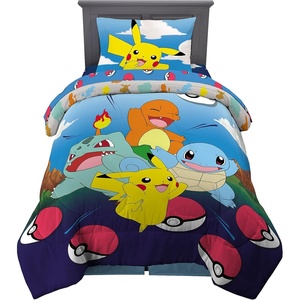 image:imageTransformers Optimus Prime Super Soft Comforter and Sheet Set with Sham 4 Piece Twin Size Official Licensed Product by Franco CollectiblesPokemon