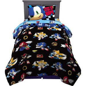 image:imageTransformers Optimus Prime Super Soft Comforter and Sheet Set with Sham 4 Piece Twin Size Official Licensed Product by Franco CollectiblesSonic the Hedgehog