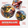 image:imageTransformers Birthday Party Supplies  Serves 16 Guests  Transformers Party Supplies  Transformer Dinner amp Cake Plates Napkins Tablecover Button  Officially Licensed