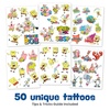 image:imageTransformers Temporary Tattoos for Kids 50 pack Made in the USA w Certified Safe Ink Birthday Party Supplies and Party Favors Kit Bulk Temporary Tattoos Stickers Set for Girls and BoysSpongeBob