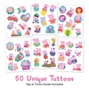 image:imageTransformers Temporary Tattoos for Kids 50 pack Made in the USA w Certified Safe Ink Birthday Party Supplies and Party Favors Kit Bulk Temporary Tattoos Stickers Set for Girls and BoysPeppa Pig