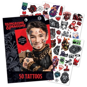 image:imageTransformers Temporary Tattoos for Kids 50 pack Made in the USA w Certified Safe Ink Birthday Party Supplies and Party Favors Kit Bulk Temporary Tattoos Stickers Set for Girls and BoysDungeons  Dragons