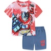 image:imageTransformers Optimus Prime Boys Short Sleeve TShirt and Mesh Short 2 Piece Set for Big KidsRedBlue