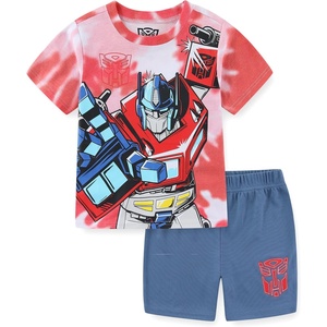 image:imageTransformers Optimus Prime Boys Short Sleeve TShirt and Mesh Short 2 Piece Set for Big KidsRedBlue